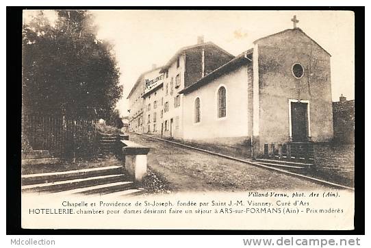 01 ARS SUR FORMANS / Chapelle Et Providence De St Joseph / - Ars-sur-Formans