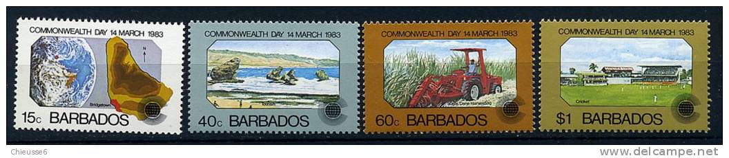 Barbade ** N° 572 à 575 - Journée Du Commonwealth - Barbados (1966-...)