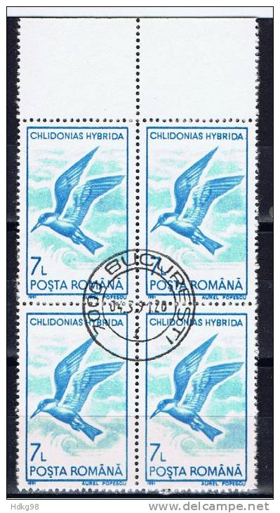 RO+ Rumänien 1991 Mi 4651 Vögel (1 Briefmarke, 1 Stamp, 1 Timbre !!!) - Gebraucht