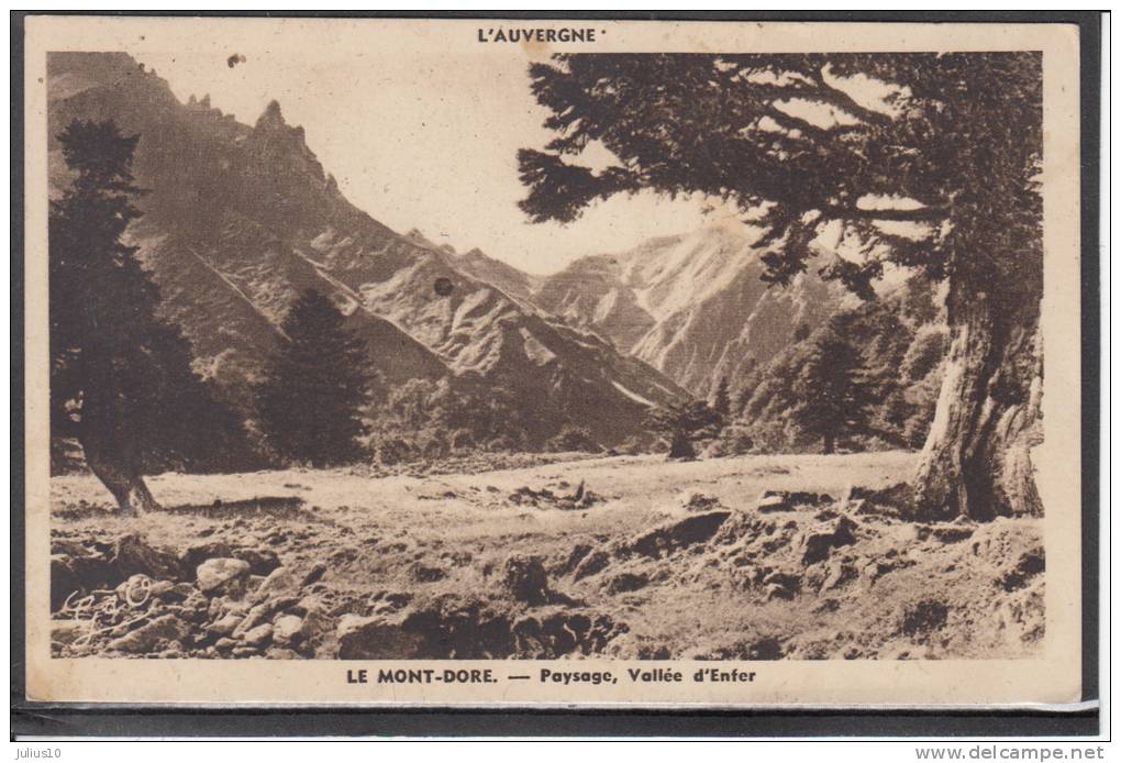 FRANCE Le Mont Dore Paysage Vallee D‘Enfer Postcard Carte Postale  #14388 - Saint-Pierre-d'Entremont