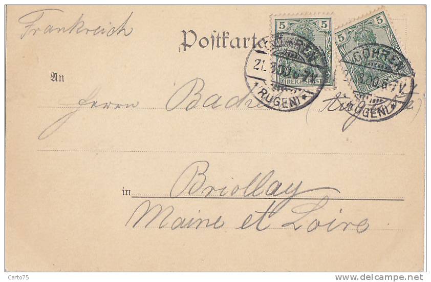 Allemagne - Gruss Aus Gohren -  Villa Waldesheim - Oblitération Postmarks 1900 - Goehren