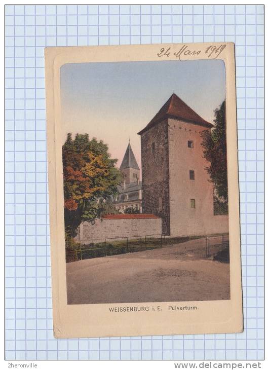 CPA - WEISSENBURG - Pulverturm - 1919 - Weissenburg