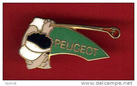 22840-pin's Golf.Peugeot.signé Demons Et Merveilles. - Golf