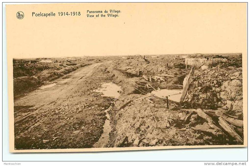 BELGIQUE LANGEMARK POELKAPELLE RUINES PANORAMA - Langemark-Poelkapelle