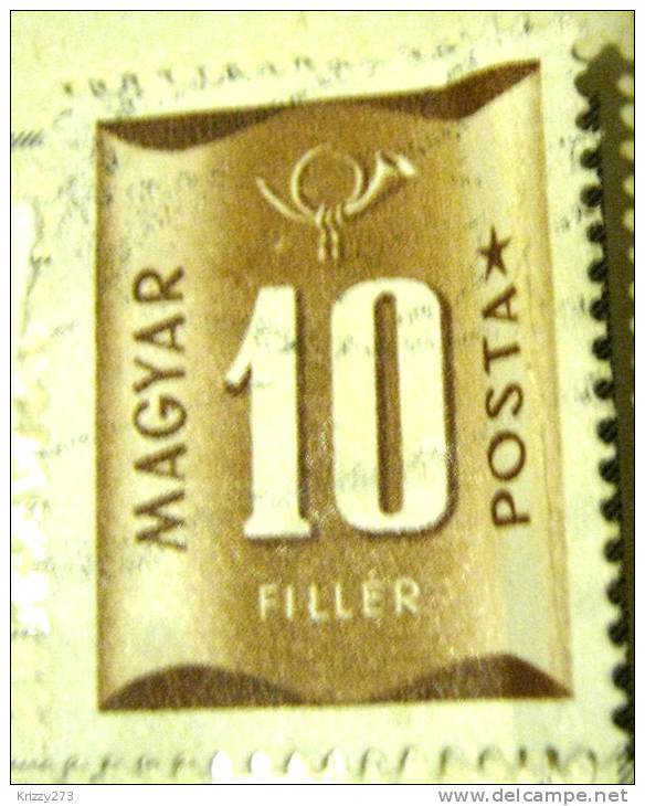 Hungary 1951 Postage Due 10fl - Used - Port Dû (Taxe)