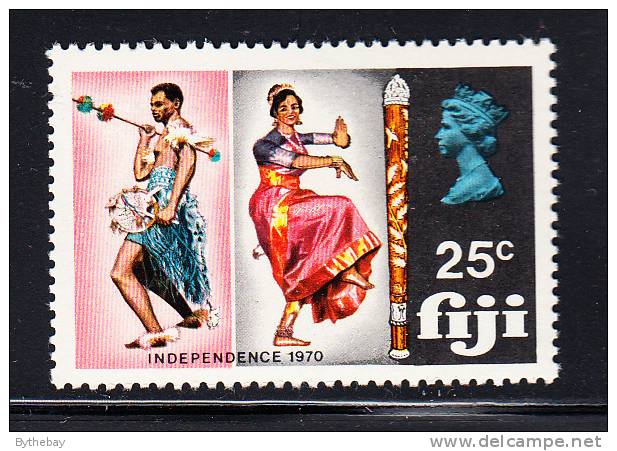 Fiji MNH Scott #300 25c Dancers - Independence - Fidji (1970-...)