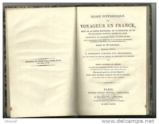 Guide Pittoresque Du Voyageur En France; Département De La Meurthe En 1837, Nombreuses Gravures De Ville Et Une Carte Ro - Altri & Non Classificati