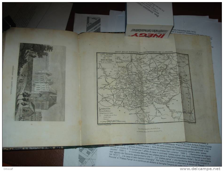 Guide Pittoresque Du Voyageur En France; Département De La Meurthe En 1837, Nombreuses Gravures De Ville Et Une Carte Ro - Altri & Non Classificati