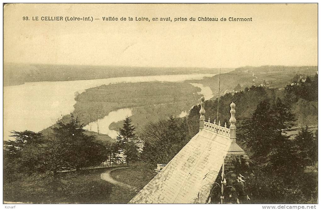 CP De LE CELLIER " Vallée Dela Loire , En Aval , Prise Du Château De Clermont " . - Le Cellier