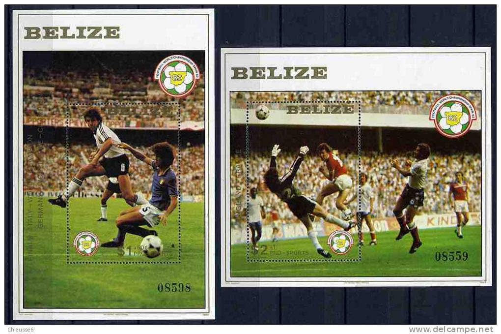 Belize ** Blocs N° 44/45 - 'Espana 82" Coupe Du Monde De Foot - Belize (1973-...)