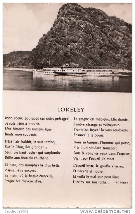 BR5663 Loreley  Ship Bateaux   2 Scans - Loreley