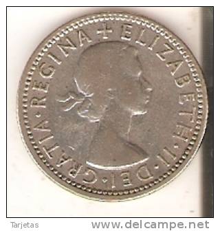 MONEDA DE PLATA DE AUSTRALIA DE 1 SHILLING DEL AÑO 1953  (COIN) SILVER,ARGENT - Shilling