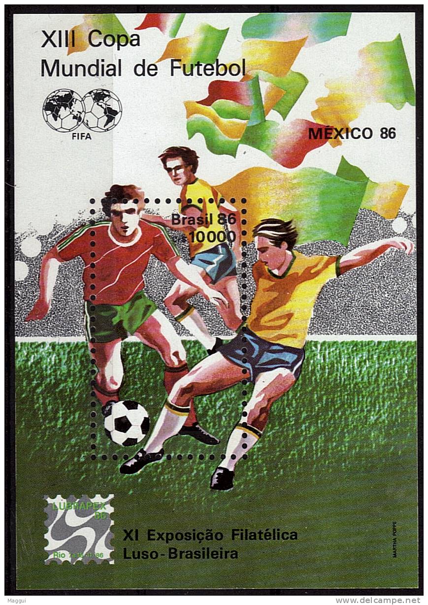 BRESIL    BF 68 * *   Cup 1986     Football  Soccer Fussball - 1986 – Mexico