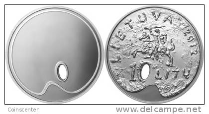 Lithuania 10 Litu 2012 "Dedicated To Fine Arts" Silver PROOF - Lituania