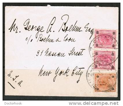 AUSTRIA  1904  Cover From Stangau,Austria To New York USA Backstamp Jan 12 1904 N.Y. - Briefe U. Dokumente