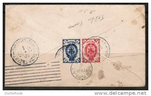 RUSSIA    Scott #48 And #50 On 1899  COVER From Telshi Koven To New York,USA - Briefe U. Dokumente