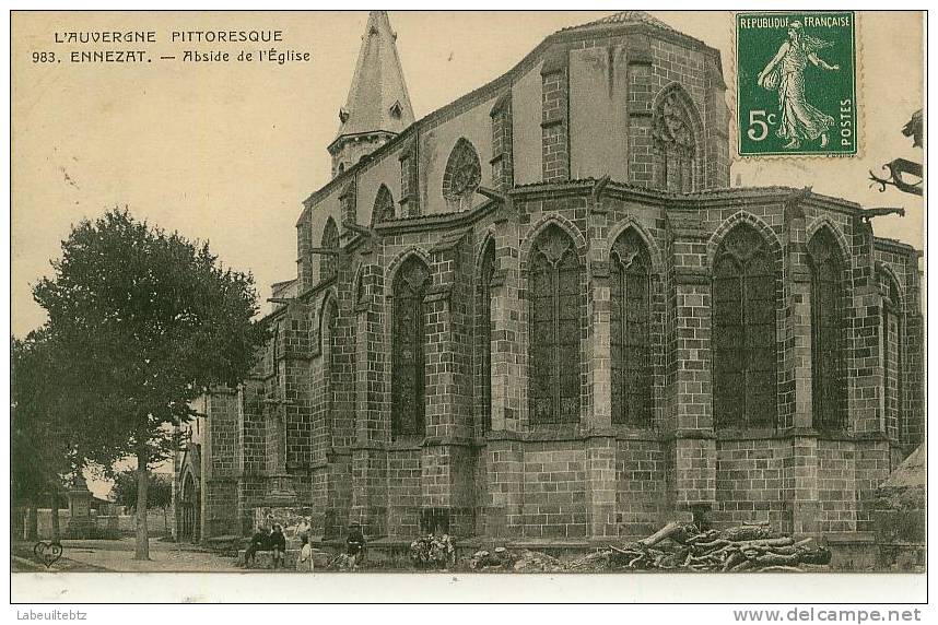 AUVERGNE PITTORESQUE - ENNEZT - Abside De L'église - Ennezat