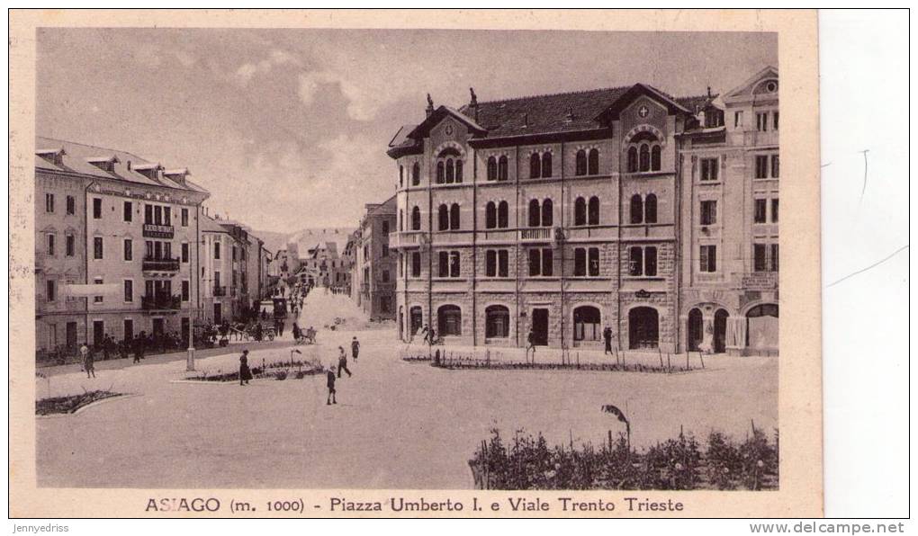 ASIAGO , Piazza Umberto I  E Viale Trento - Vicenza