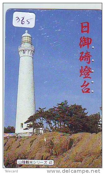 Télécarte Japon PHARE (365) Telefonkarte Japan LEUCHTTURM * VUURTOREN LIGHTHOUSE LEUCHTTURM FARO FAROL Phonecard - Lighthouses