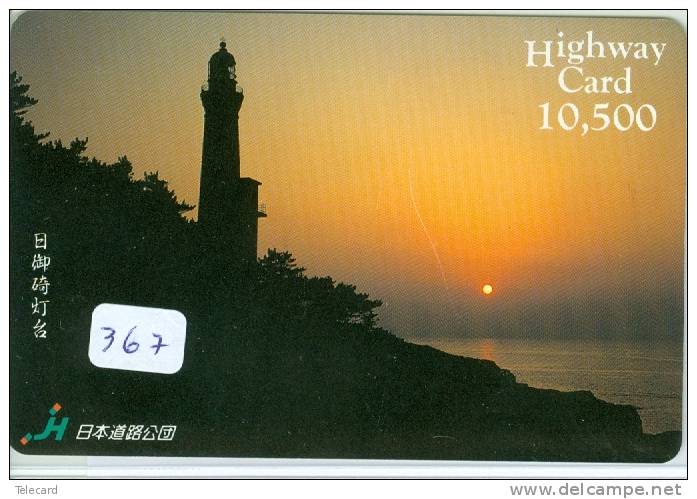 Télécarte Japon PHARE (367) Telefonkarte Japan LEUCHTTURM * VUURTOREN LIGHTHOUSE LEUCHTTURM FARO FAROL Phonecard - Faros