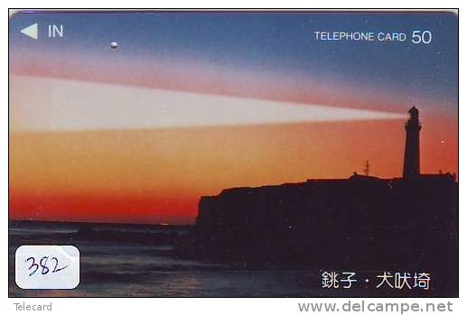 Télécarte Japon PHARE (382) Telefonkarte Japan LEUCHTTURM * VUURTOREN LIGHTHOUSE LEUCHTTURM FARO FAROL Phonecard - Vuurtorens