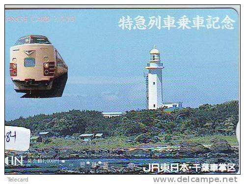 Télécarte Japon PHARE (384) Telefonkarte Japan LEUCHTTURM * VUURTOREN LIGHTHOUSE LEUCHTTURM FARO FAROL Phonecard - Lighthouses