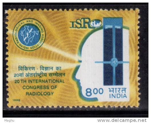 India MNH 1998, International Congress On Radiology, Helath, Diognise Disease, Medicine, - Unused Stamps