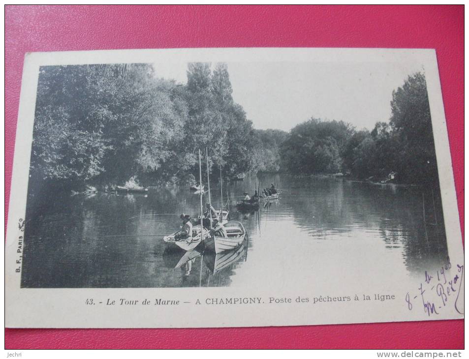 CHAMPIGNY POSTE DES PECHEURS A LA LIGNE - Champigny