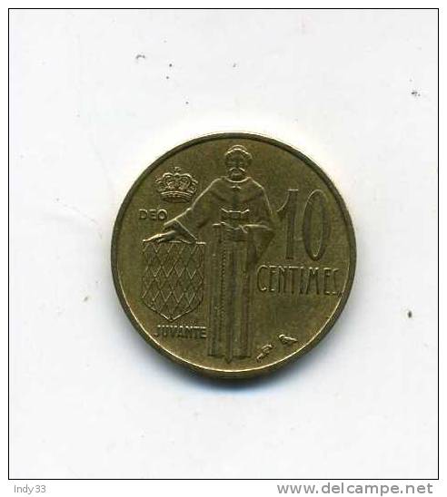 - MONACO . 10 C. 1962 . - 1949-1956 Old Francs