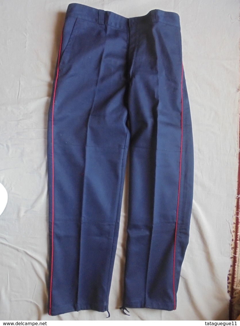 Vintage - Pantalon Bleu  Pompiers France  Années 80 - Pompieri