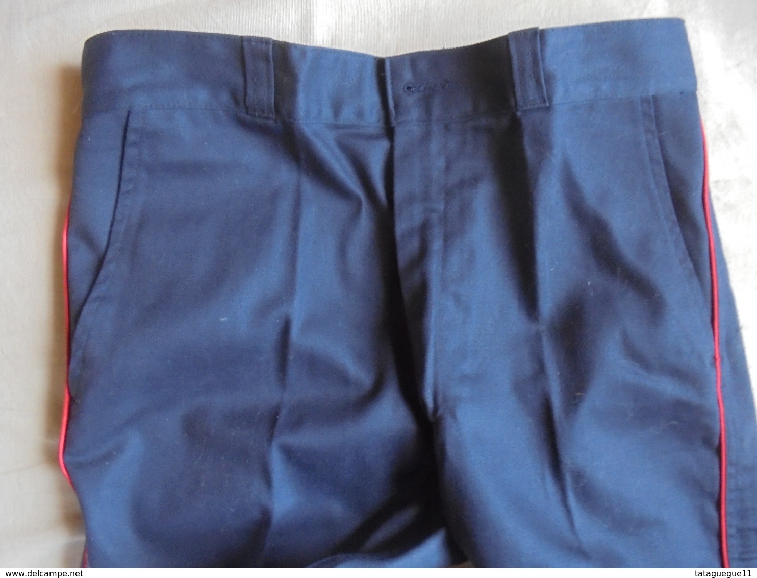 Vintage - Pantalon Bleu  Pompiers France  Années 80 - Pompiers