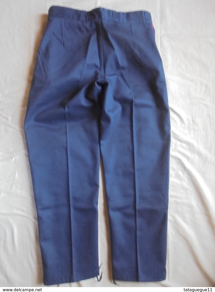 Vintage - Pantalon Bleu  Pompiers France  Années 80 - Pompieri