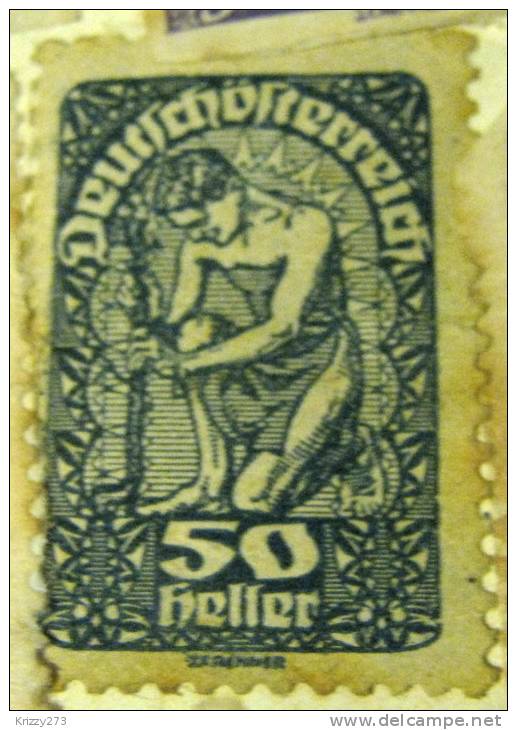 Austria 1919 New Republic 50h - Mint - Unused Stamps