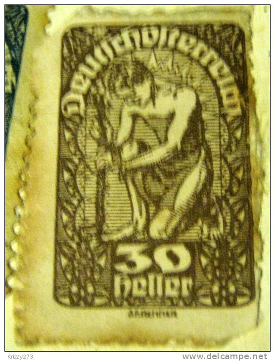 Austria 1919 New Republic 30h - Mint Damaged - Ongebruikt