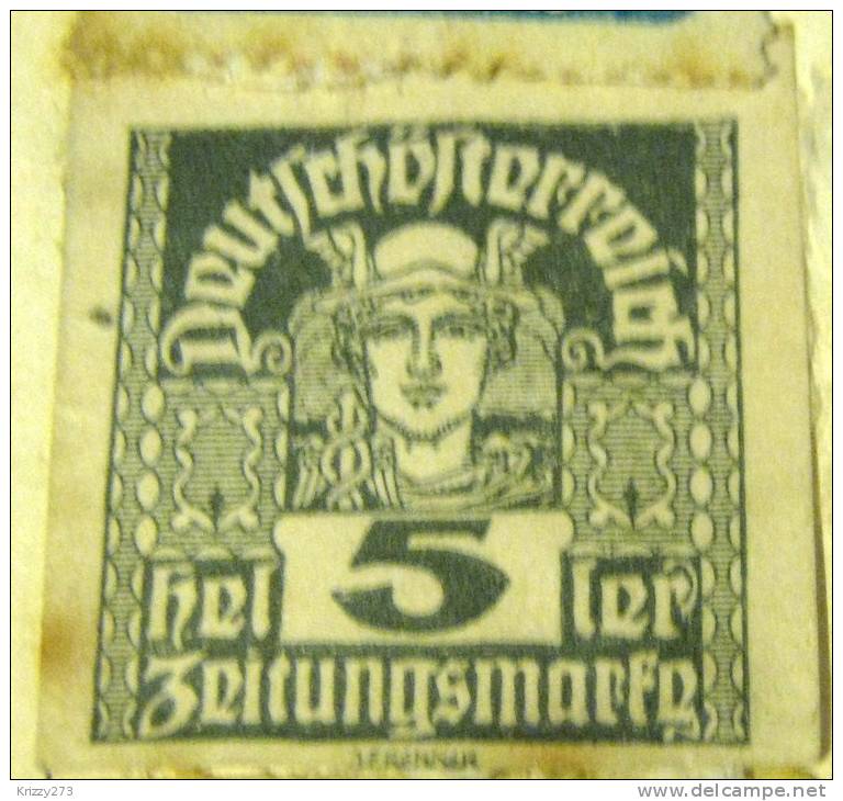 Austria 1920 Newspaper Stamp 5h - Mint - Zeitungsmarken