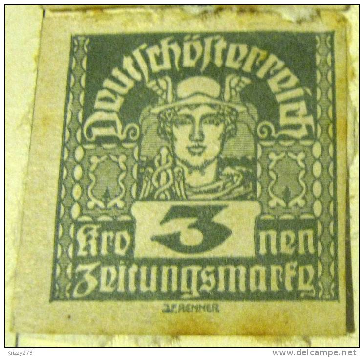 Austria 1920 Newspaper Stamp 3h - Mint - Zeitungsmarken