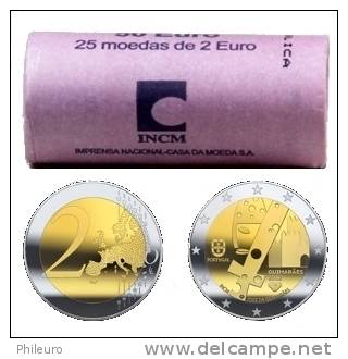 Portugal 2012: Rouleau De 25 Pièces De 2€ Commémorative (Guimaraes) - DISPONIBLE - Portugal