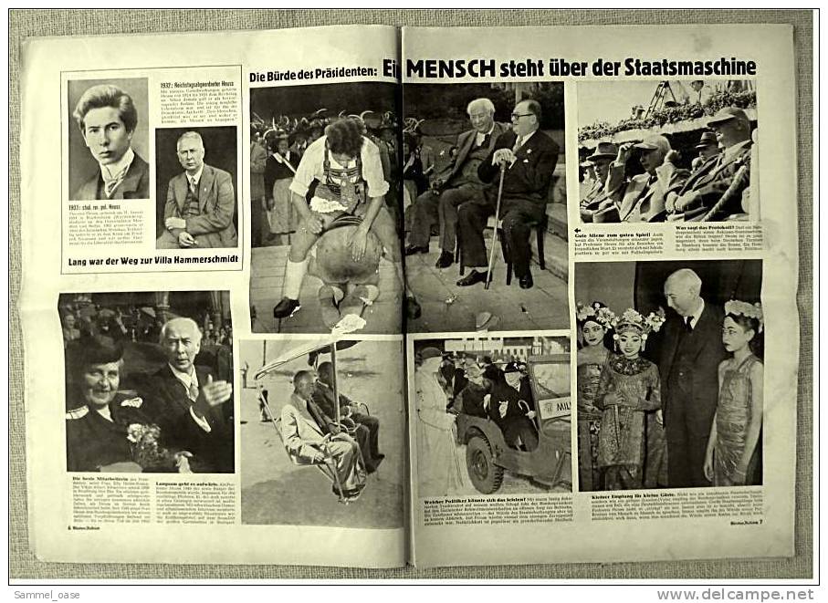 Münchner Illustrierte Zeitschrift 31. 7. 1954  -  Theodor Heuss Ist Noch Einmal Bundespräsident - Autres & Non Classés