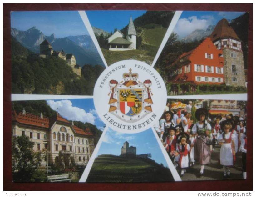 Mehrbildkarte  "Fürstentum / Principality Liechtenstein" - Liechtenstein