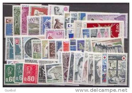 France - Année Complète Neuve 1974 ** Comprenant 47 Timbres - 1970-1979