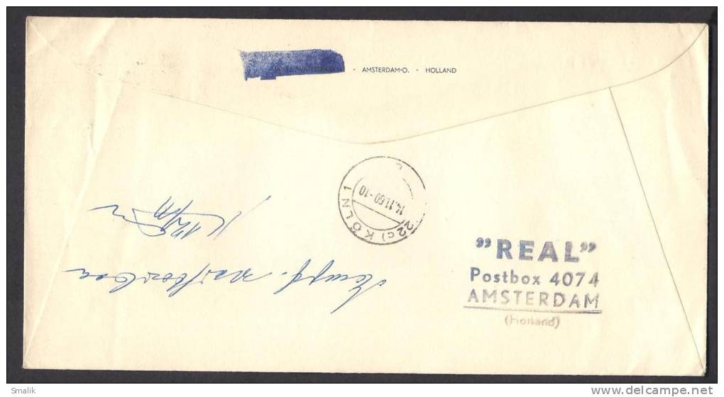 Return To Sender Retour Postal History Cover From NETHERLANDs 10-11-1960 - Postal History