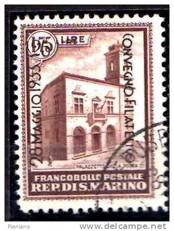 PIA -  SAN  MARINO  - 1933 : Francobolli Della Serie "Paòazzetto Della Posta" Soprastampati     -  (SAS  176-79 - Used Stamps