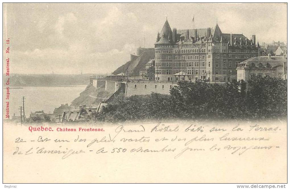 QUEBEC      CHATEAU FRONTENAC - Québec - La Citadelle