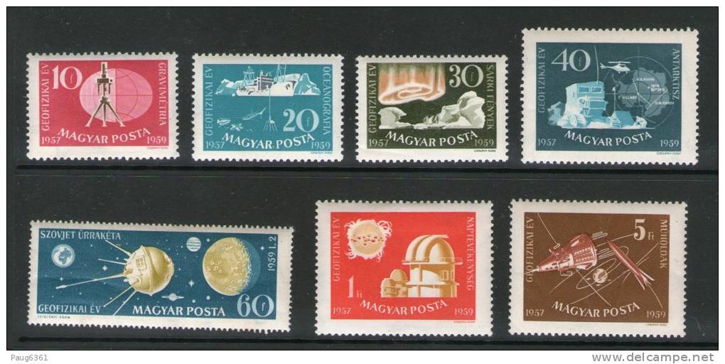 HONGRIE 1959 ESPACE YVERT N°1266/72 NEUF MNH** - Europe