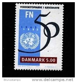 DENMARK/DANMARK - 1995   50th ANNIVERSARY  OF  UNO   MINT NH - Nuevos