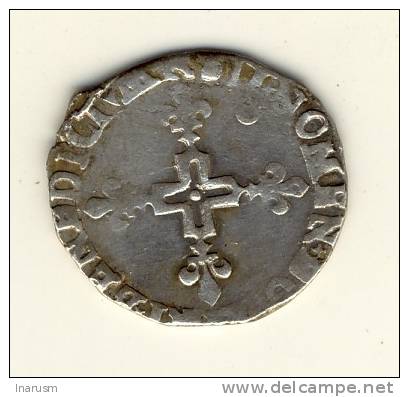 GROS DE 6 BLANCS  -  HENRI  III  -  1585 -  Atelier De Montpellier  -  25 Mm.  -  3,5 Gr. - 1574-1589 Henri III