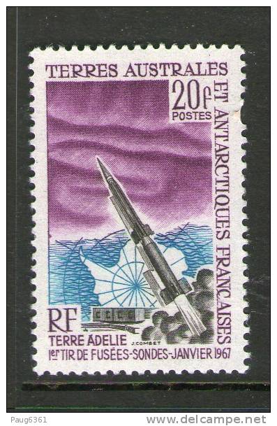 TAAF 1967 1ER TIR DE FUSEE  YVERT N°23  NEUF MNH** - Oceania