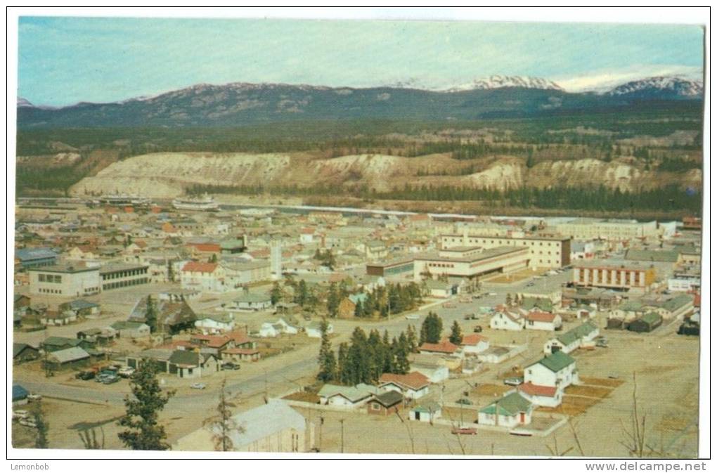 Canada, View From Airbase Overlooking City Of Whitehorse, Yukon, 1966 Used Postcard [10556] - Yukon