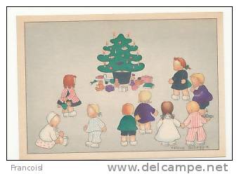 Ronde D'enfants Autour D'un Sapin De Noël. Signée Scheggia - Pennyless, James