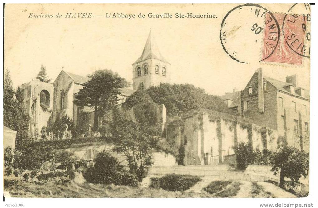 CPA  GRAVILLE, Abbaye Ste Honorine  6026 - Graville